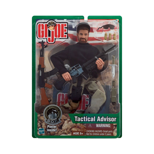 G.I. Joe Tactical Advisor (Caucasian) 12-Inch Action Figure (Black Shirt Variant & Brown Hair)