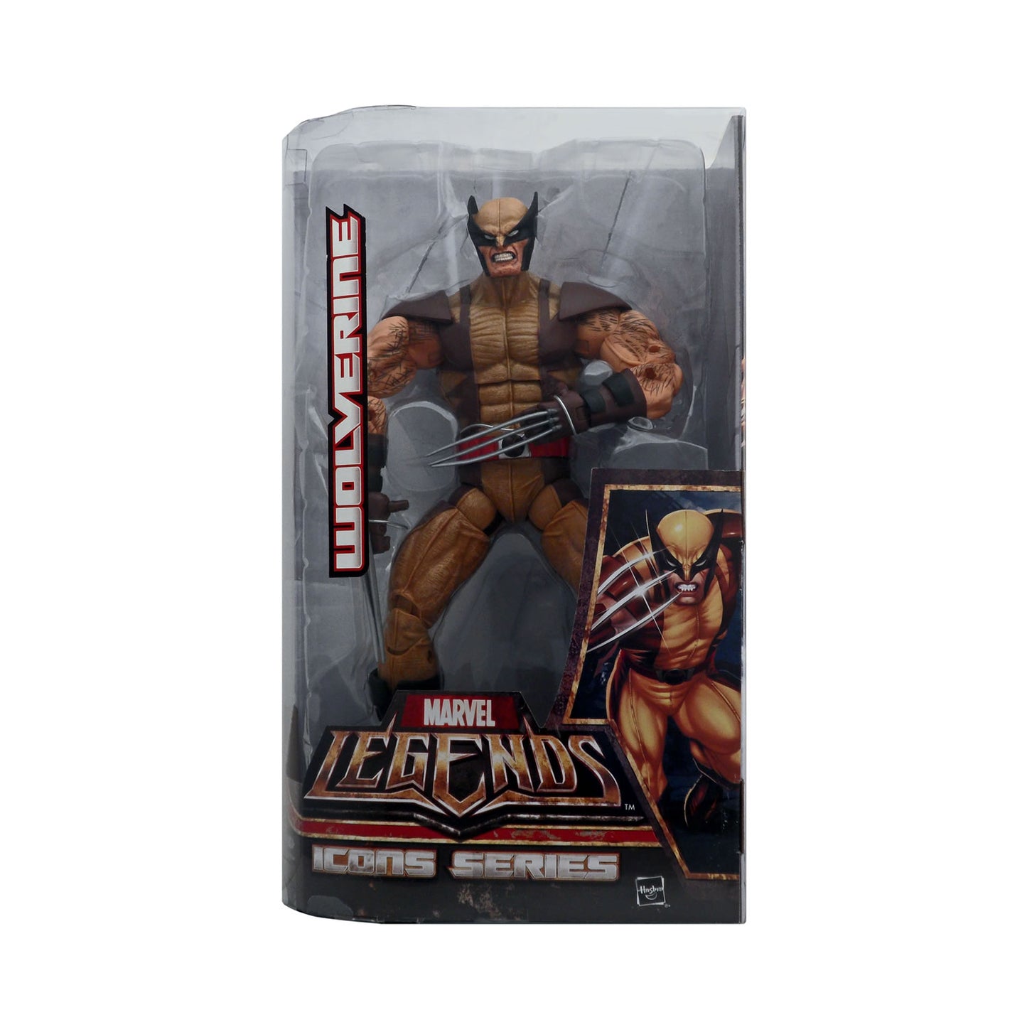 Marvel Legends Icons Series Wolverine (Brown Tiger Stripe Costume) 12-Inch Scale Action Figure