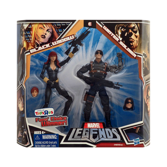 Marvel Legends Black Widow & Winter Soldier (Black Widow in Black Costume) Exclusive Action Figure 2-Pack