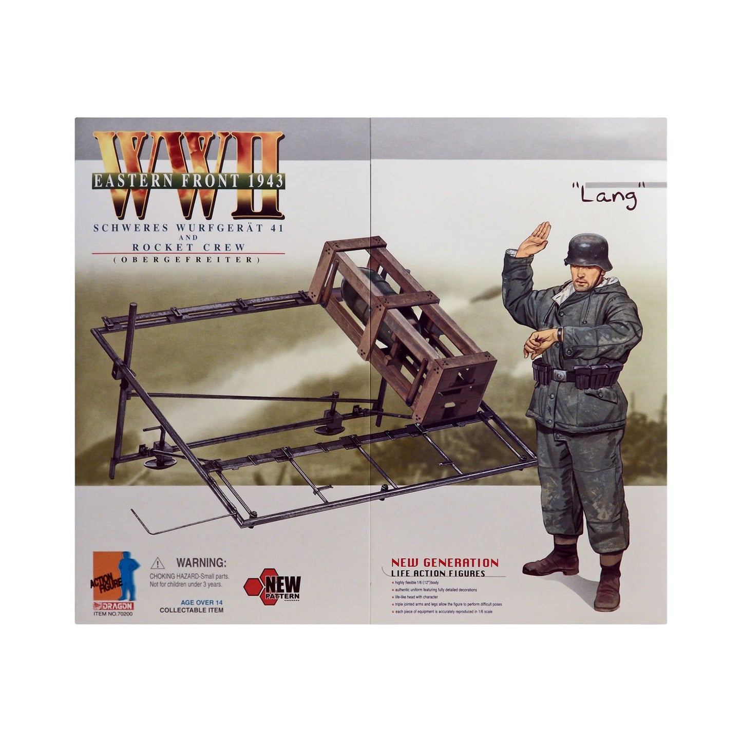 Dragon WWII Eastern Front 1943 Schweres Wurfgerat 41 and Rocket Crew (Obergefreiter) “Lang” 12-Inch Action Figure Set